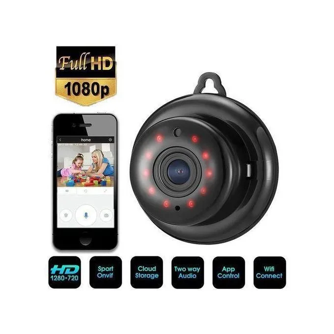 V380 Mini Wifi Camera 1080p IP Camera Wireless CCTV Infrared Night Vision Motion Detection 2-Way Audio Home Security Camcorders
