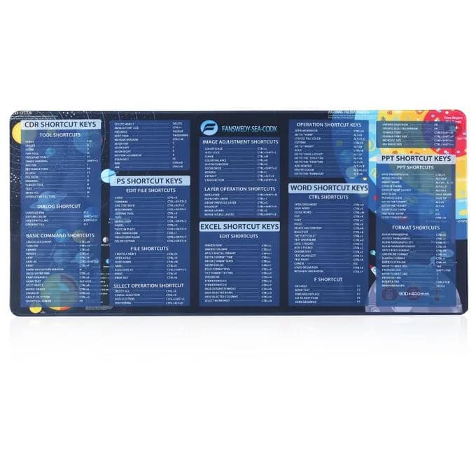 Ultra-large Size Mouse Pad Computer Office Shortcuts Desk Pad Smooth Movement