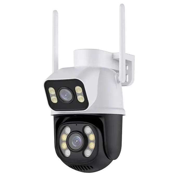 6MP Outdoor WiFi Network Camera - White/ Black
