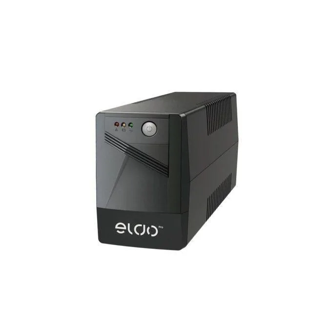 Pro ELDO-1000VA 1000VA/600W Line-Interactive UPS with AVR, Auto Restart, Fast Charging & LED Indicator – Black