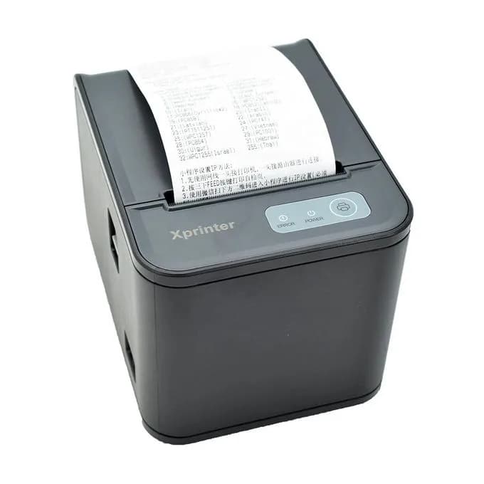 XPrinter XP-80TS 80mm Thermal Receipt Printer – USB POS Printer for Retail, Restaurants & Medium Business - Black