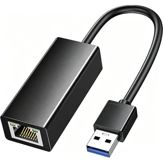 USB 3.0 RJ45 Ethernet Adapter, 10/100/1000 Mbps External Network Adapter Compatible with Nintendo Switch, Laptop, PC, MacBook, Windows, macOS, Linux